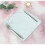 Silver Multi Crystals Square Placemats Set of 4 Mirrored Glass Sparkly Coasters 5