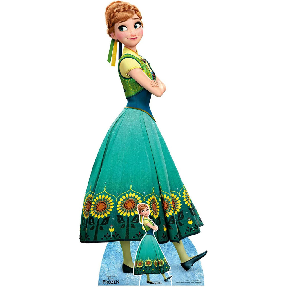 Anna (Disney Frozen Fever) Official Lifesize + Mini Cardboard Cutout