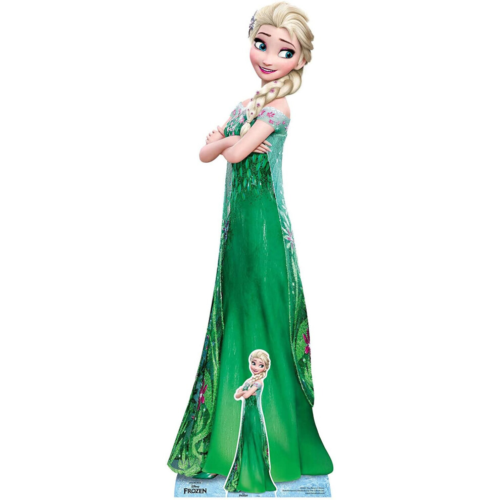 Elsa (Disney Frozen Fever) Official Lifesize + Mini Cardboard Cutout