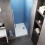 AICA (1000mm) Frameless Bifold Shower Door Enclosure Glass 4
