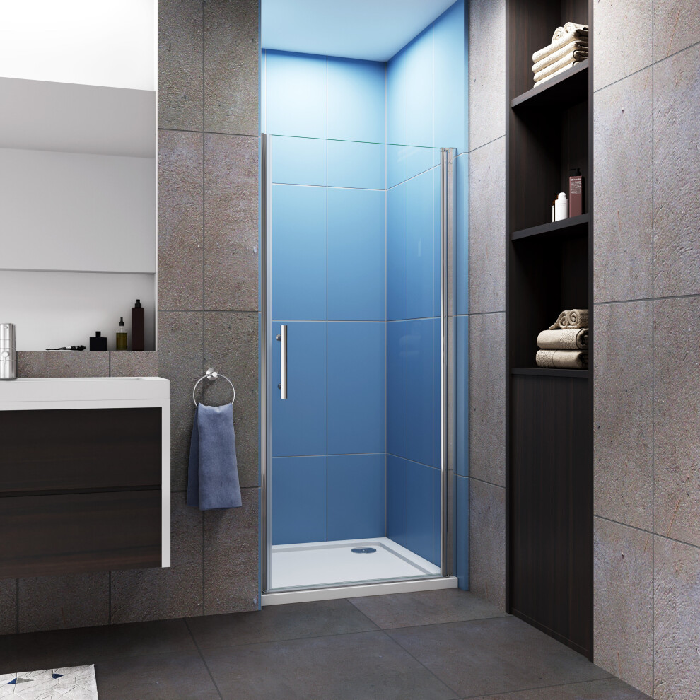 Aica (700Mm) Frameless Bifold Shower Door Enclosure Glass