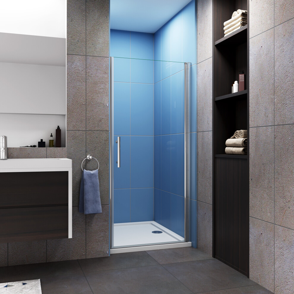 Aica (1000Mm) Frameless Bifold Shower Door Enclosure Glass