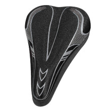 (grey) New bicycle seat cover silicone thickening comfortable soft road bike bicycle seat cover accessories mountain bike seat cover