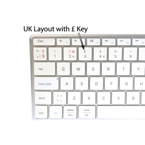 Jelly Comb Wireless Keyboard White Aluminium 2