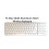 Jelly Comb Wireless Keyboard White Aluminium 5