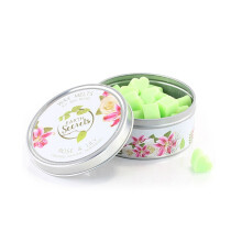Ashleigh & Burwood Earth Secrets Rose & Lily Scent 50 x Heart Wax Melts in Tin