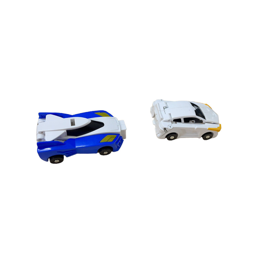 (Blue) Hello Carbot Unicorn Toy Model Figure Transformation Robot Toys Blue