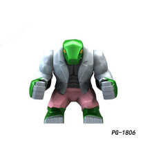 (lizard Man) Super British minifigure Son of Hulk Red Tank Mud Face Serum Rhino Venom