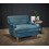 Plumpton Peacock Blue Upholstered Chair - Luxe Velvet with Chic Design 2