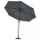 (Midnight Grey) Glamhaus Solar LED Garden Parasol 1