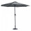 (Midnight Grey) Glamhaus Solar LED Garden Parasol 6