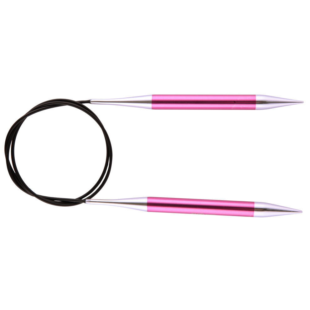 Brand:-Knitpro Silver Zing Knitting Pins Circular Fixed: X 12.00Mm 150Cm