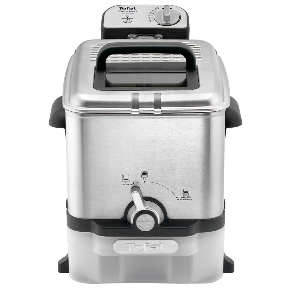 Tefal OleocleanPro Deep Fryer,3.5L Oil, 1.2kg Food FR804140