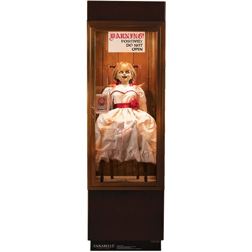 Warner Bros Annabelle Possessed Doll Glass Case Lifesize Cardboard Cutout