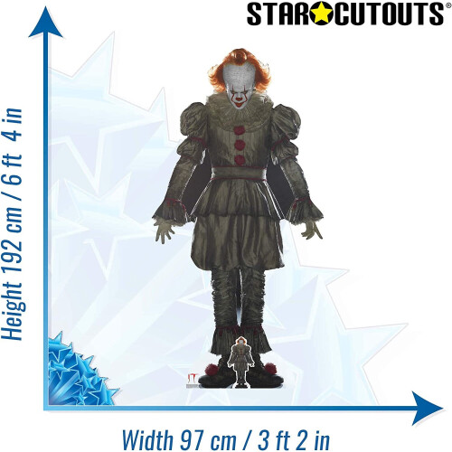 Warner Bros Pennywise The Dancing Clown (IT) Lifesize + Mini Cardboard Cutout 2