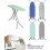 (LARGE WIDE 38 X 110 CM) Ironing Board Lightweight Folding Iron Rest 3