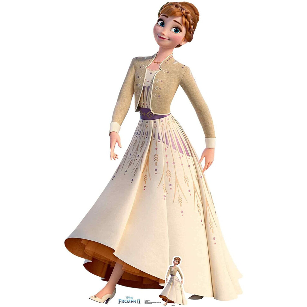 Anna Cream Dress (Disney Frozen 2) Lifesize + Mini Cardboard Cutout