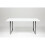 ACTONA WHITE RADIUS HIGH GLOSS DINING TABLE 1