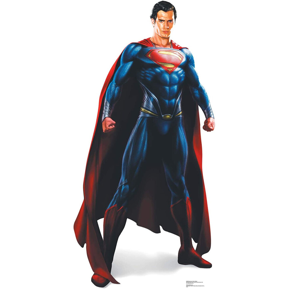 Warner Bros Superman 'Man Of Steel' Official Lifesize Cardboard Cutout / Standee