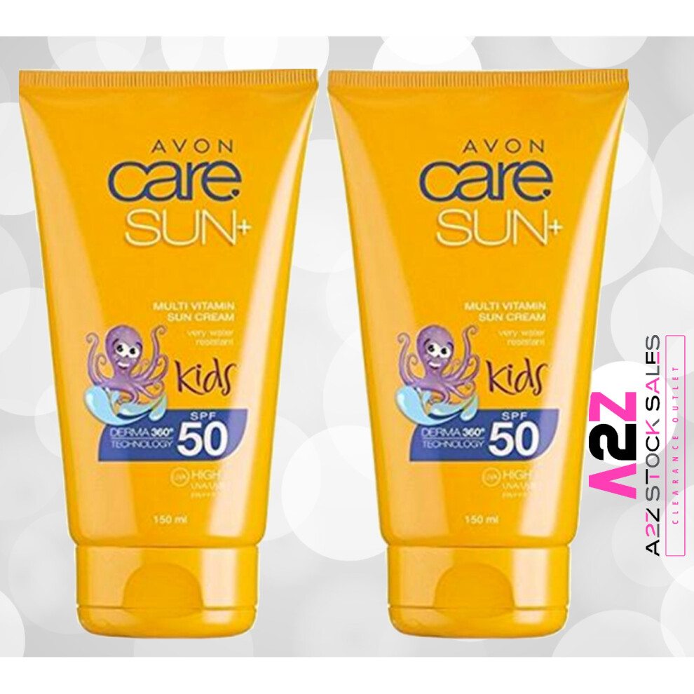 2 X AVON - CARE - SUN+ KIDS - Multivitamin Sun Cream - SPF50