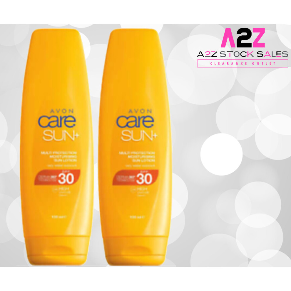 2x AVON CARE - SUN+ Multi Protection Moisturising Sun Lotion - SPF30