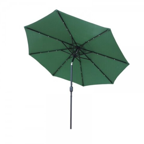 (Green) Glamhaus Solar LED Garden Parasol