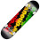 Stage 1 Triple Stack Rasta 8 Complete Skateboard 1