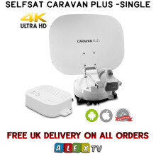 Selfsat Caravan Plus LNB Twin Fully Automatic Satellite Dish with iOS/Android Control
