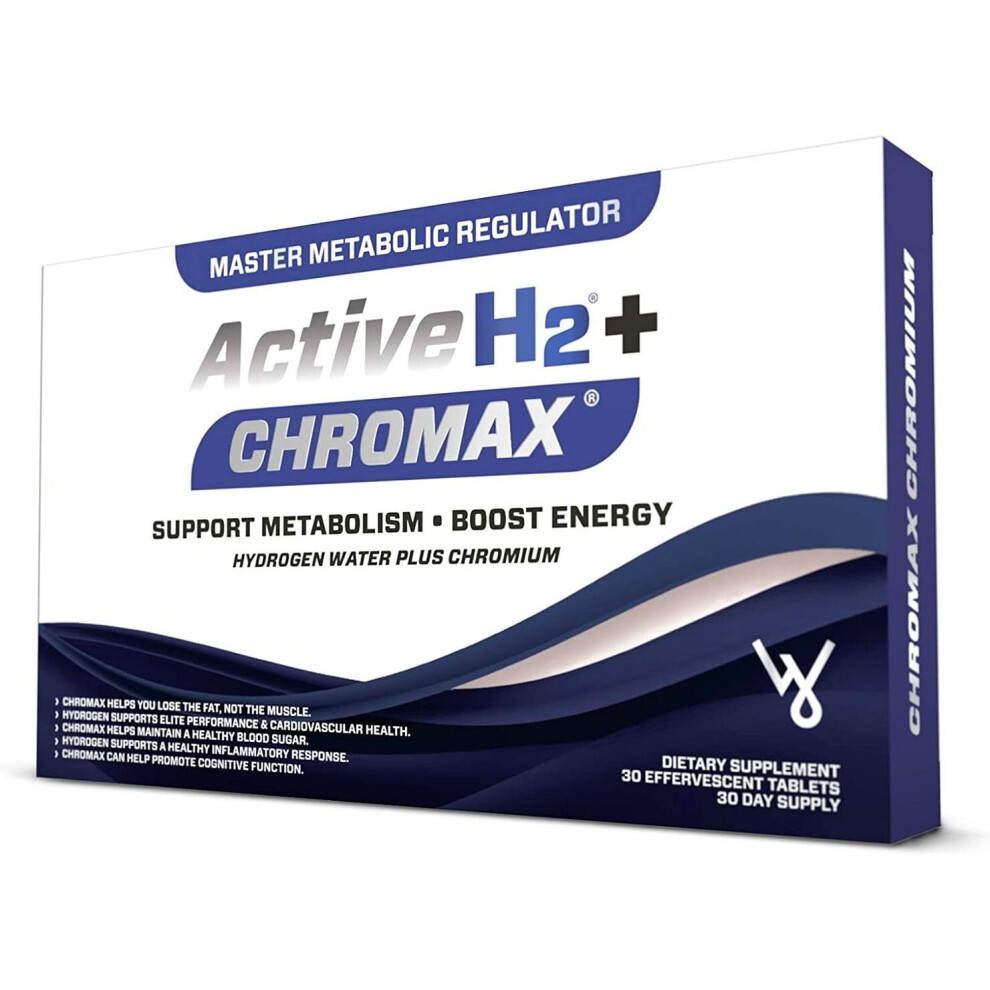 Active H2+ Chromax - Hydrogen Water Tablets Plus Chromium - 30 TabletsÂ