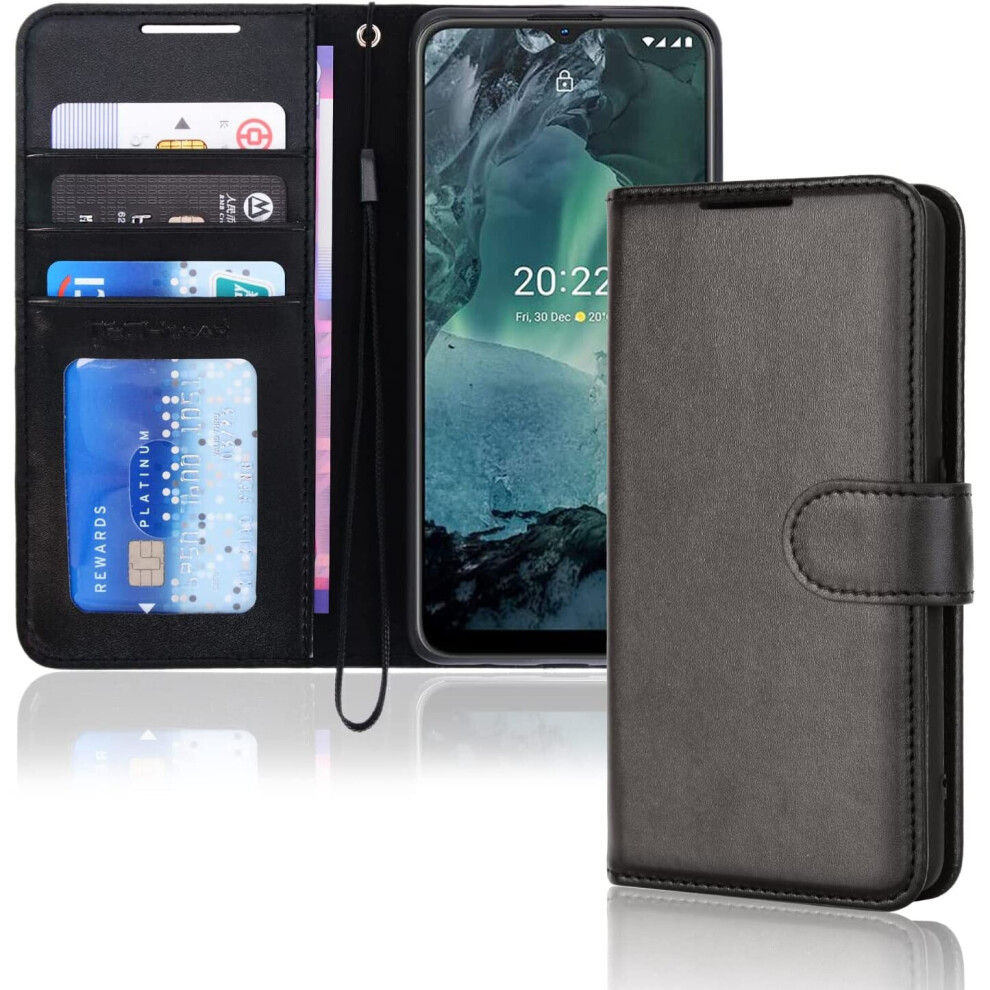 TECHGEAR Case Fits Nokia G21 / G11 Leather Wallet Case, Flip Protective Case Cover with Wallet Card Holder, Stand and Wrist...