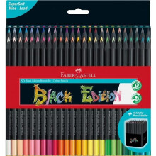 Faber-Castell Buntstifte Black Edition, 50er Set 12er Dose, (116450)