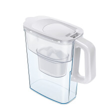 AQUAPHOR Compact Fridge Water Filter Jug, Includes 1 Maxfor+ Filter Cartridge to Reduce Lime, Chlorine & Heavy Metals, Plastic,...