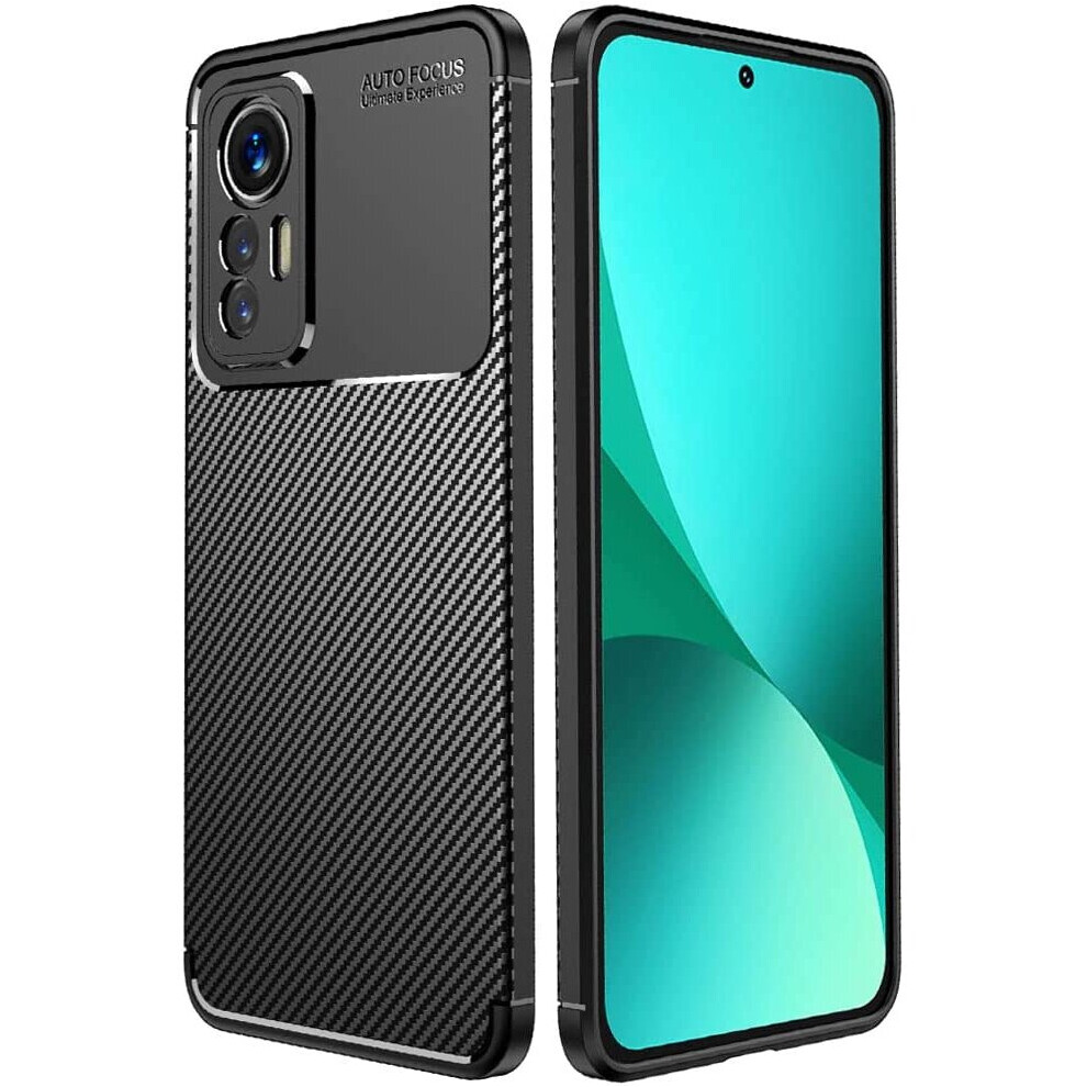 Techgear Carbon Fibre Case For Xiaomi 12 5G [Carbonflex Case] Flexible, Shockproof, Ultra Slim, Soft Tpu Protective Shell Cover...
