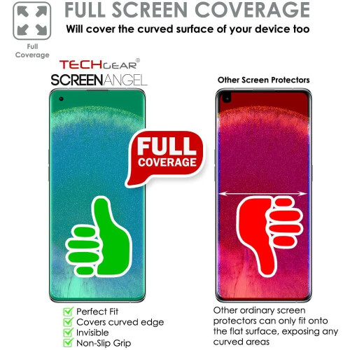 Techgear TECHGEAR [2 Pack Screen Protector fits Oppo Find X5 Lite 5G [Screen Angel Edition] [Case Friendly] [Bubble Free] [FULL Screen... 2