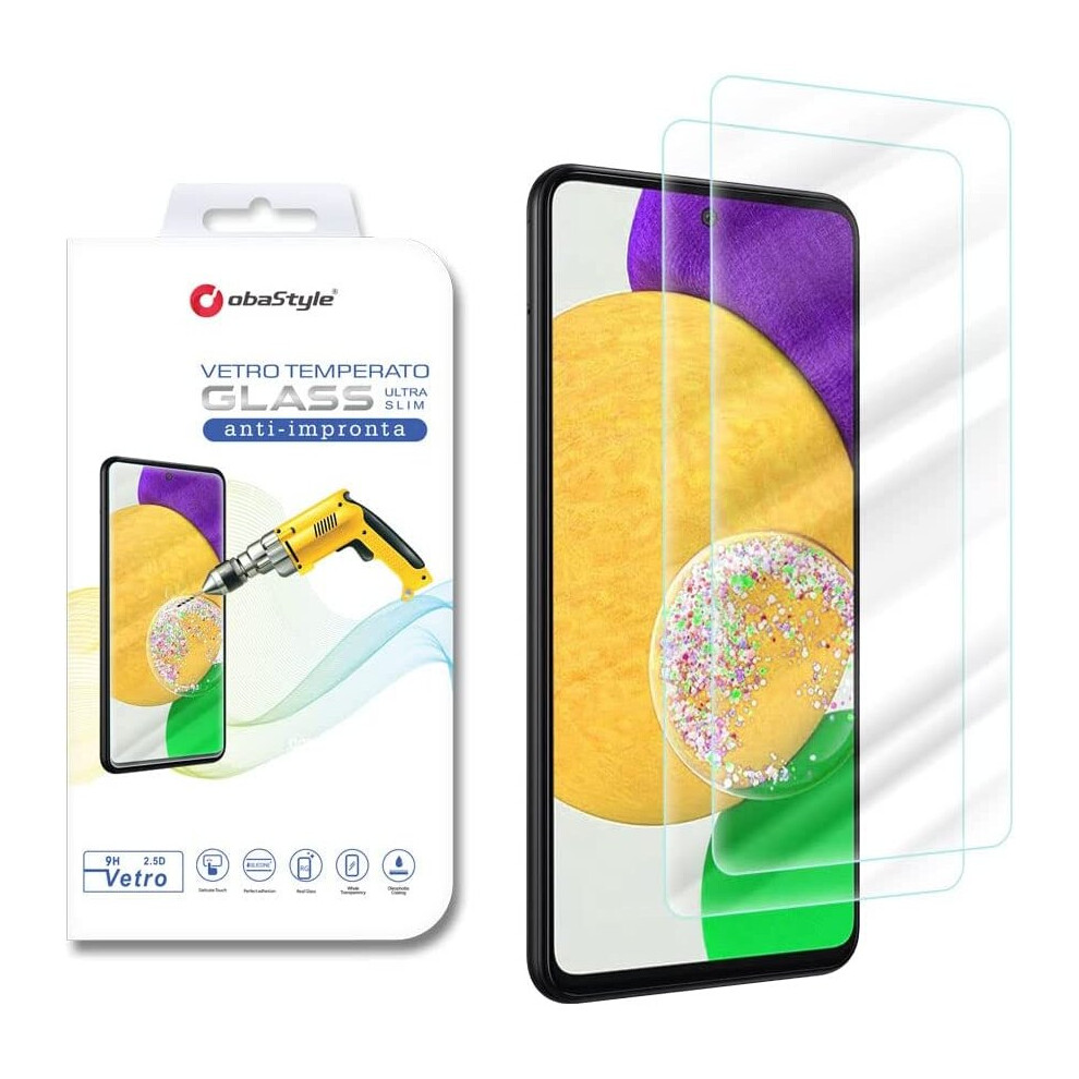 Obastyle [2 Pieces] Tempered Glass For Samsung Galaxy A73 5G, 9H Hardness, Ultra Clear And Anti-Fingerprint, Scratch And... 8052107804700