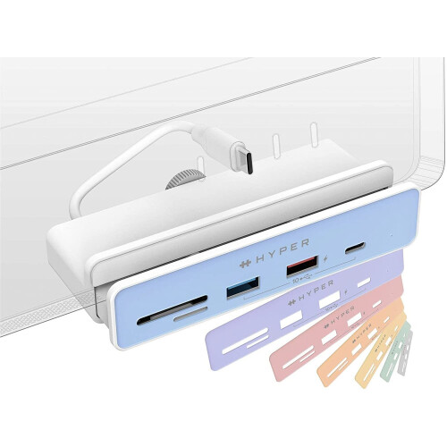 Targus USB-C-Hub - Sanho - HyperDrive 6-in-1 - 6 Anschlüsse - Diskrete Befestigung - 7 Farbplättchen 1
