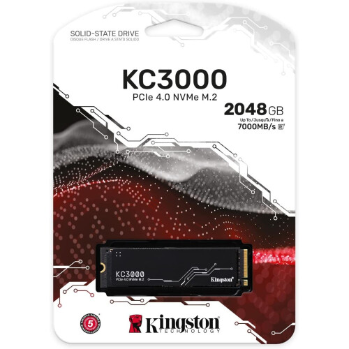 Kingston Kingston 2048G KC3000 PCIe 4.0 NVMe M.2 SSD 2