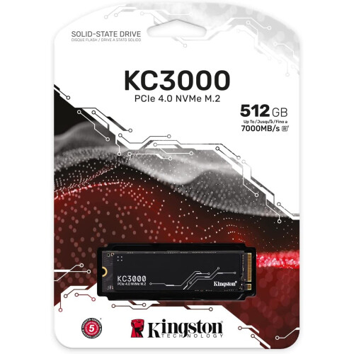 Kingston Kingston 512 GB KC3000 PCIe 4.0 NVMe M.2 SSD - Υψηλής Απόδοσης Αποθήκευση 2