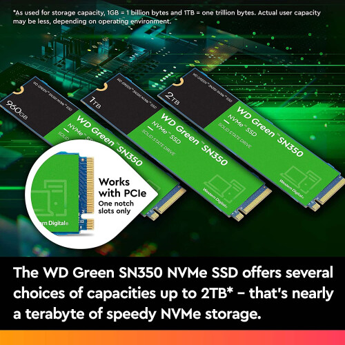 Western Digital WESTERN DIGITAL - Groene SN350 - Interne Solid State Drive - 2 TB - M.2 - WDS200T3G0C 2