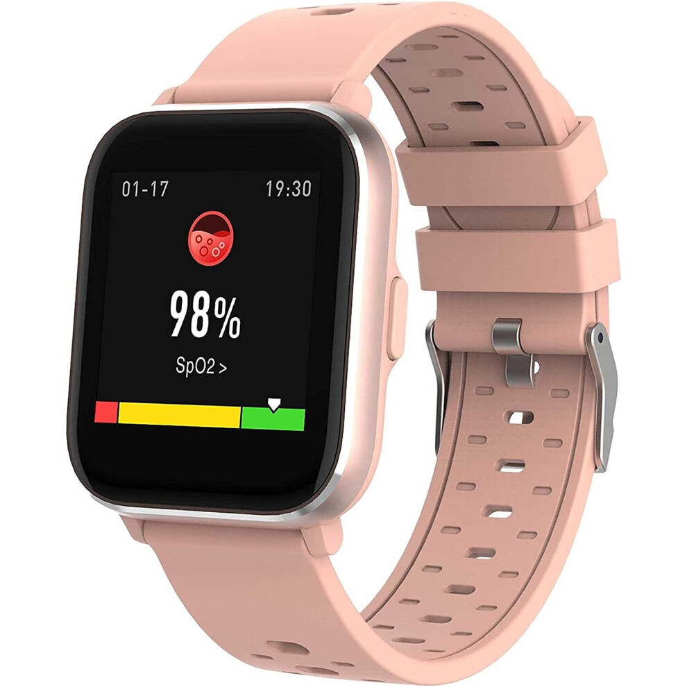 Denver SW-164 Bluetooth Waterproof Smart Watch - Body Temp, Blood Oxygen, Heart Rate, Sleep Monitor - Sports Activity Tracker -...