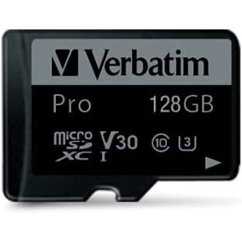Verbatim Verbatim Micro Sdxc Card Pro Uhs-3 128Gb Class 10