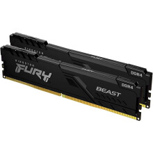Kingston FURY Beast 64 GB (2 x 32 GB) 3600 MHz DDR4 CL18 Desktop Memory Kit of 2 KF436C18BBK2/64