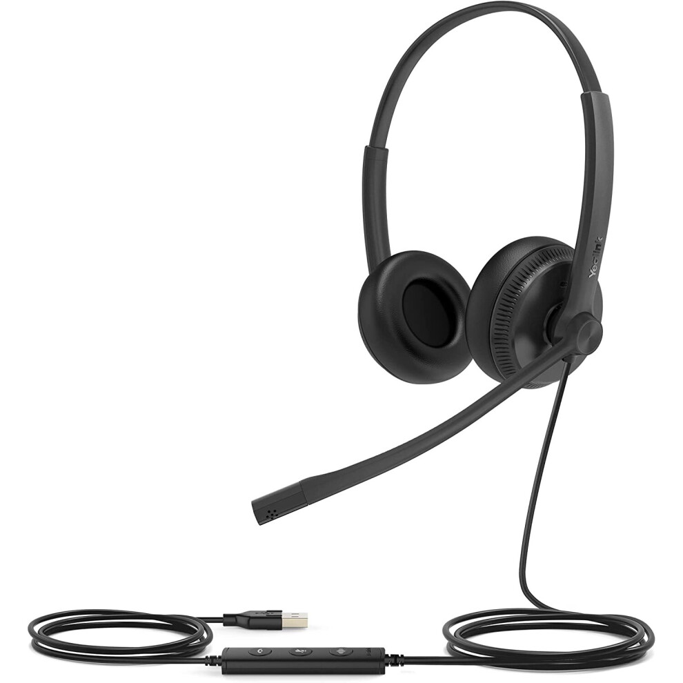 Yealink Schwarz Uh34 Headset Kabelgebunden Usb Mit Geräuschunterdrückung Büro - Bild 4