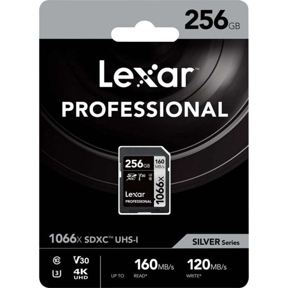 Lexar SDXC Card 256GB Professional 1066x UHS-I V30 U3