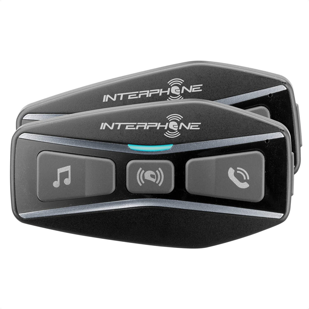 Interphone Interphoucom4tp Bluetooth Communication System For Motorcycles, Black, 1 8018080401015