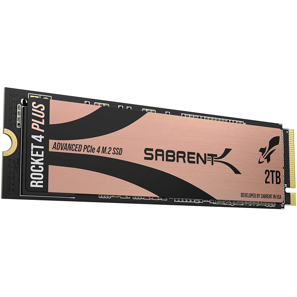 Sabrent 2TB Rocket 4 PLUS NVMe 4.0 Gen4 PCIe M.2 Internal SSD Extreme Performance Solid State Drive R/W 7100/6600MB/s...