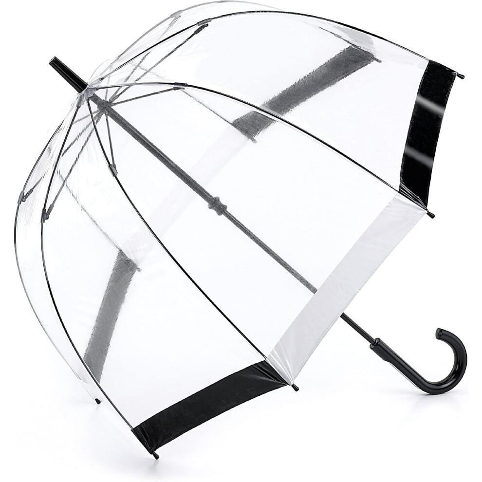 Fulton Birdcage 1 Umbrella Black & White Trim