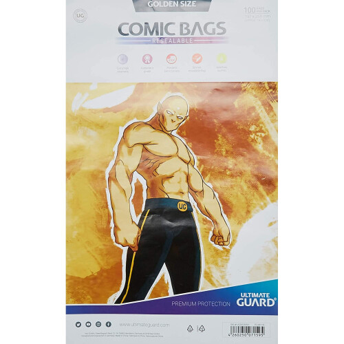 Ultimate Guard Comic Bags Resealable Golden Size (100) 2