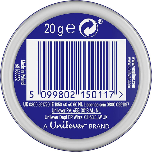 Vaseline Vaseline Lip Therapy Original Tin, 20g 1