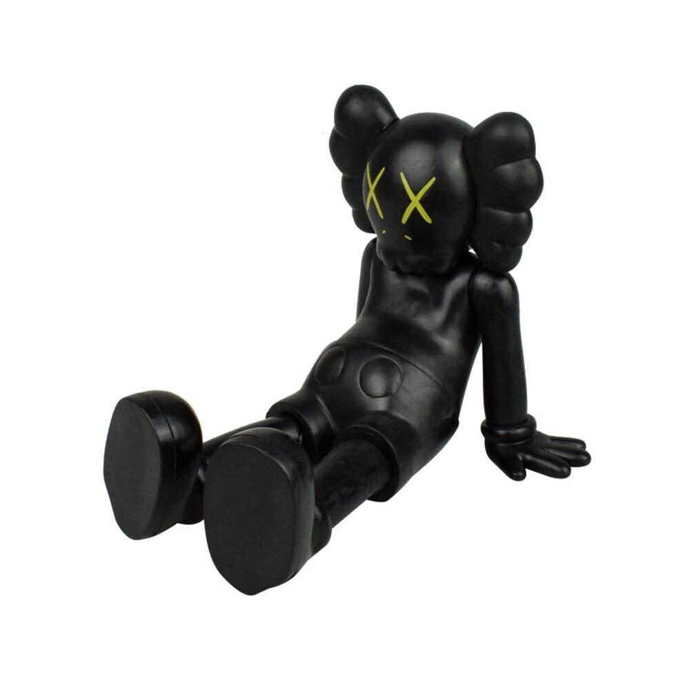 (Black) Black White Gray Sitting KAWS Companion Action Figures Pen Holder Toy Ornaments